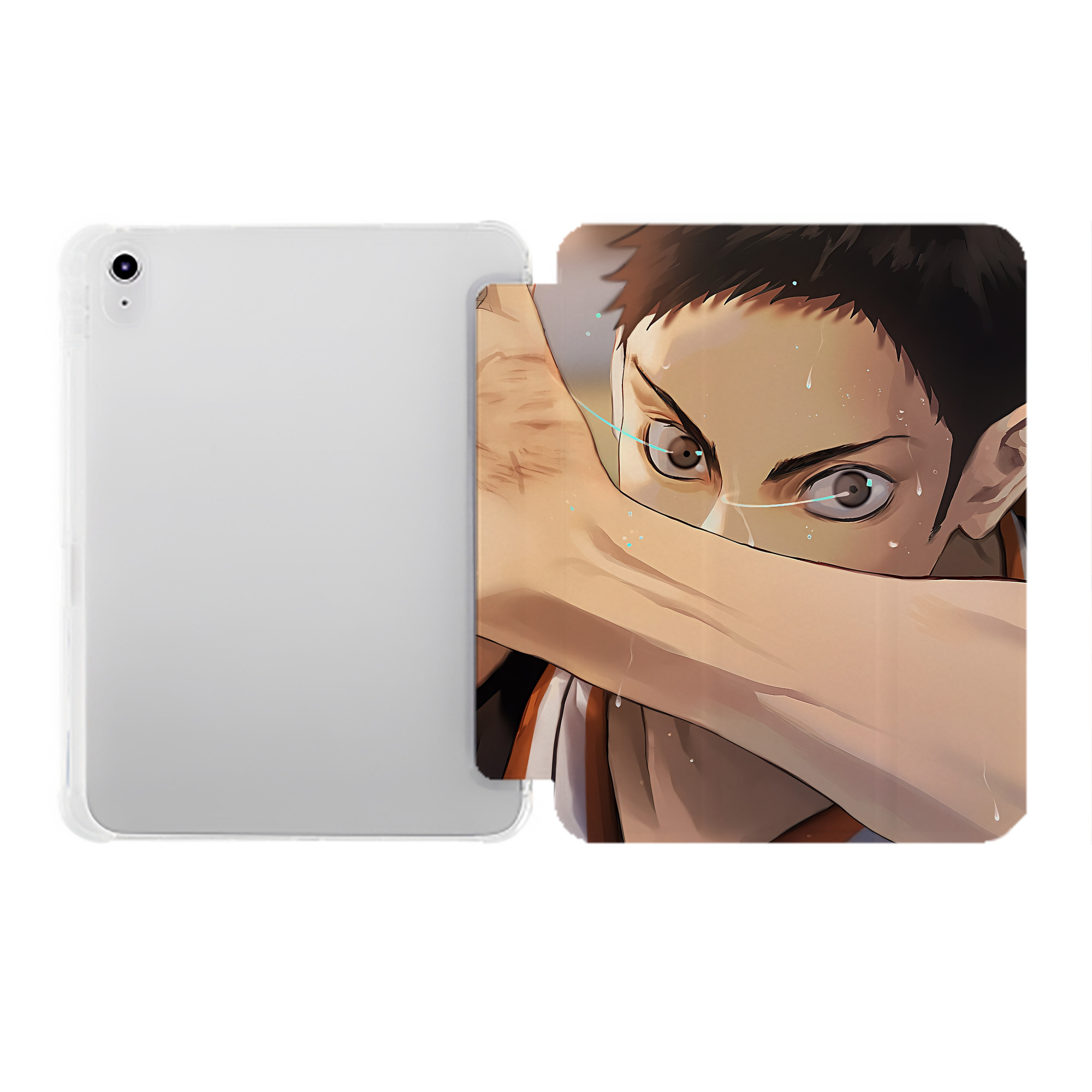 （画像用） ハイキュー!! Haikyu!! IPad ケース ペン収納付き 三つ折りスタンド PUレザー×シリコン 対応機種9.5/10.5/10.9インチ